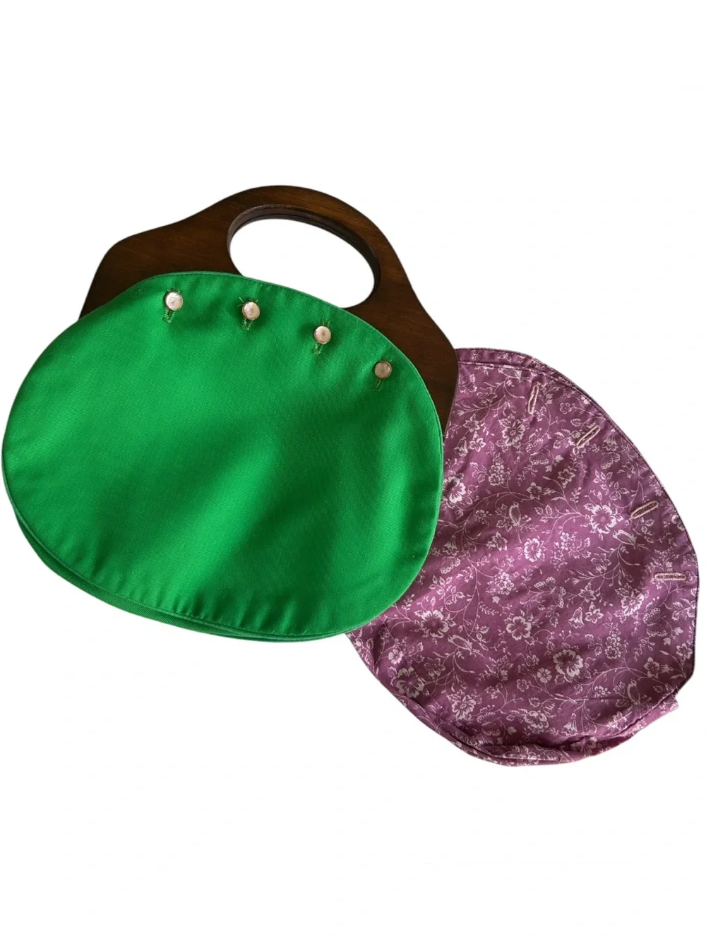 Vintage Kelly Green Bermuda Bag w Extra Cover